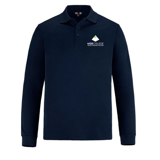 Picture of Birdie - Men's Long Sleeve Pique Mesh Polo